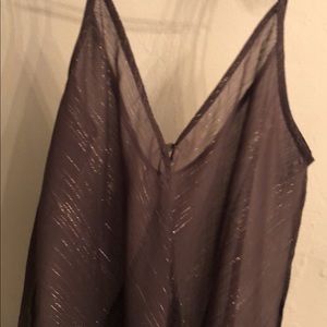 Grey/Purple mesh top